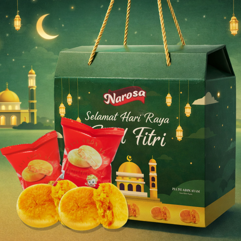 Bakpia Narosa Abon Ayam 20 Pcs Idul Fitri Edition Hampers Lebaran PIA – Narosa Parcel Idul Fitri Har