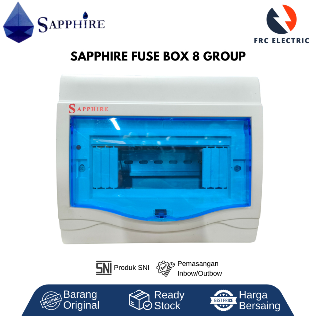 Fuse Box outbow 8 Grup - Kotak MCB 8 Grup - Rumah MCB 8 group - Outbow fusebox - Sapphire Fuse Box 8