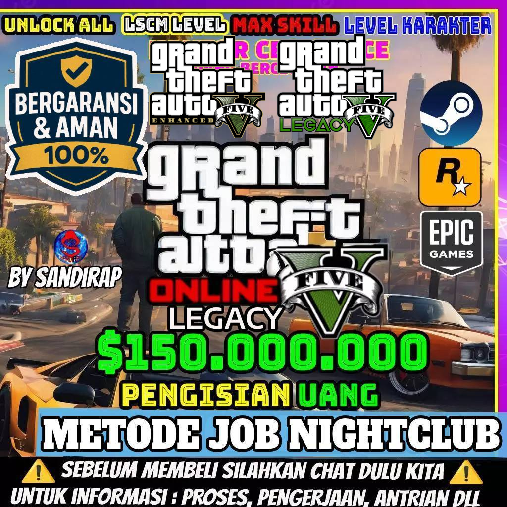 (GARANSI) [PC] GRAND THEFT AUTO 5 ONLINE, GTA 5 ONLINE J0KI
