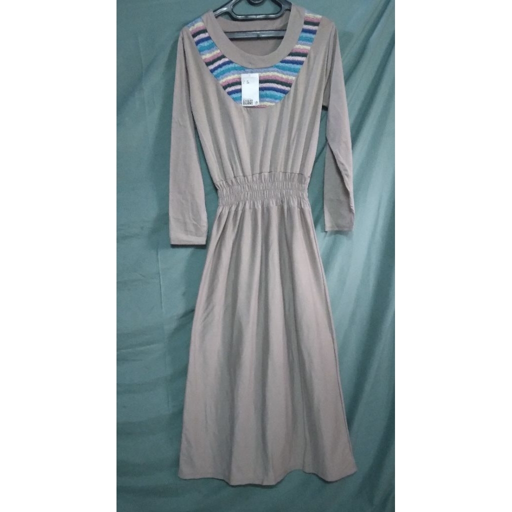 gamis pinggang karet