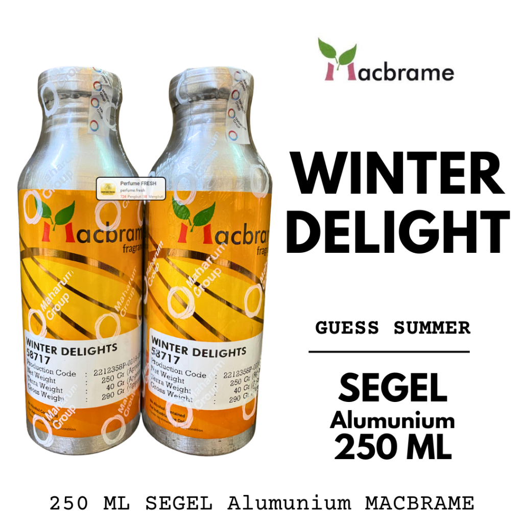 WINTER DELIGHT Bibit Parfum MACBRAME 250 ML SEGEL Alumunium Summer