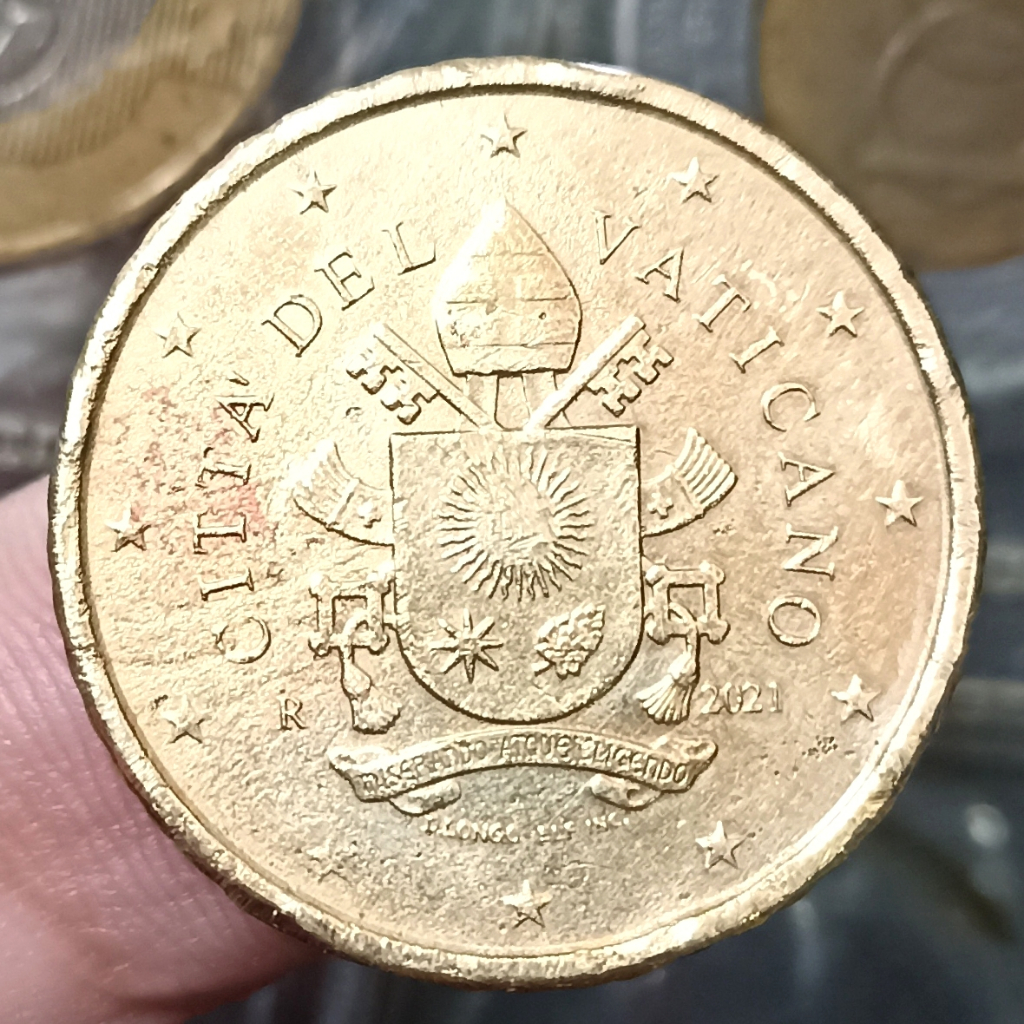 Koin Kuno Vatican City 50 Euro Cents - Francis