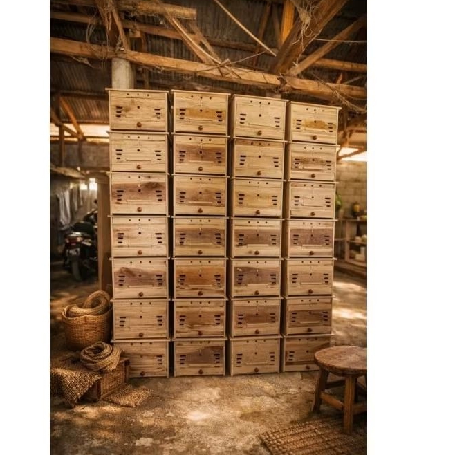 Gupon kandang merpati kayu