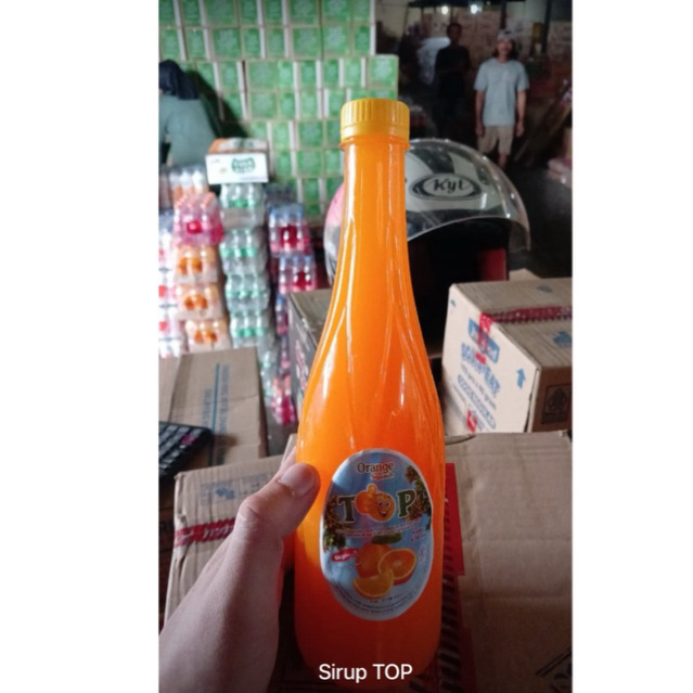 1 DUS SIRUP TOP/ SIRUP TOP 630 ML/ SIRUP RASA JERUK/ SIRUP MURAH/ ORANGE SQUASH