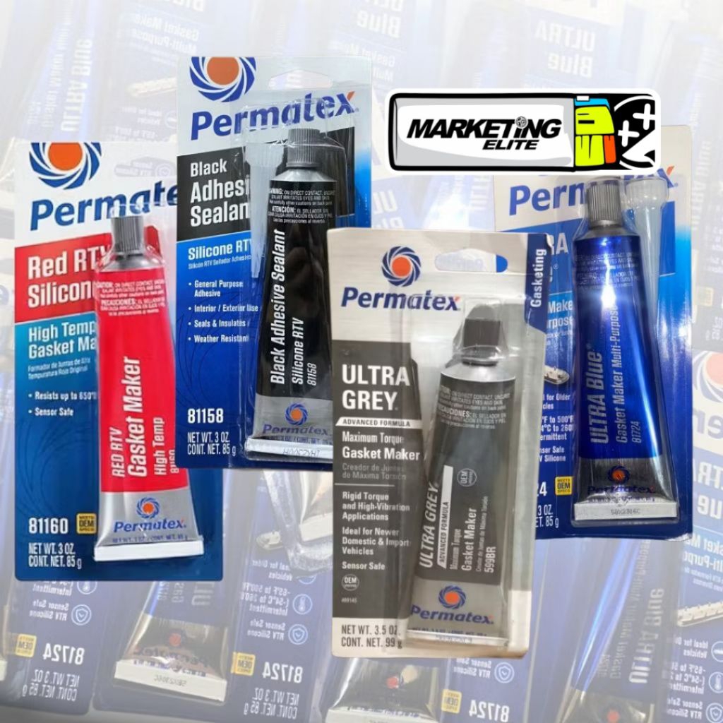 Lem Permatex blue Permatex Red RTV Silicone lem Silicone gasket maker 85g permatex