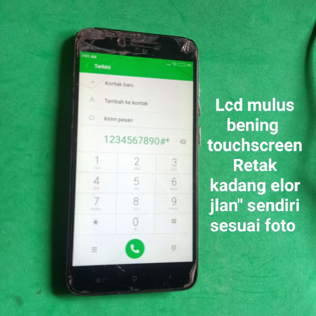 lcd Touchscreen Xiaomi Redmi 5a Second Copotan minus retak Test Normal Sesuai gambar varian (MESIN T