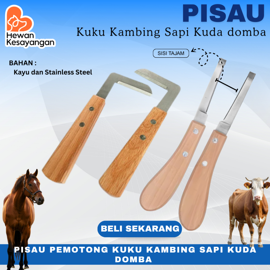 Pisau Pemotong Kuku Hewan Domba Kuda Sapi Kerbau dll