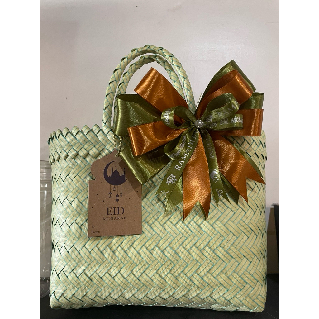 Tas Anyaman Parcel Hampers Lebaran Unik Cantik