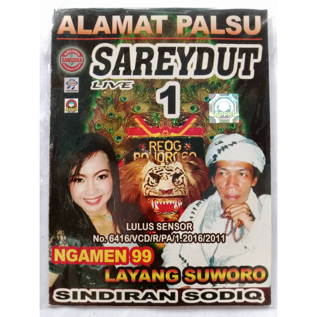 VCD Sareydut Live 1 Alamat Palsu Sindiran Sodiq