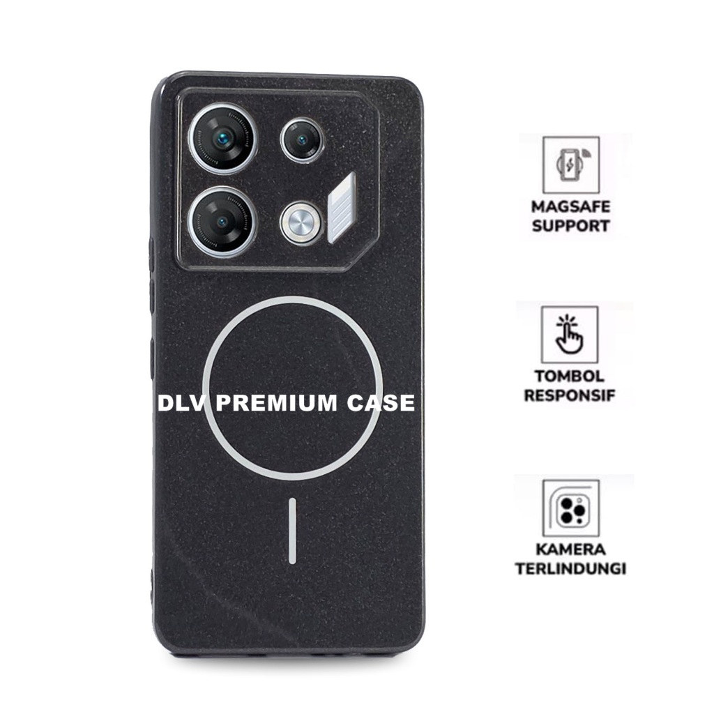 CASE MAGSAFE INFINIX GT 10 PRO INFINIX GT 20 PRO CASE MAGSAFE BLACK GLOSSY MAGNETIC MAGSAFE MAG-12  