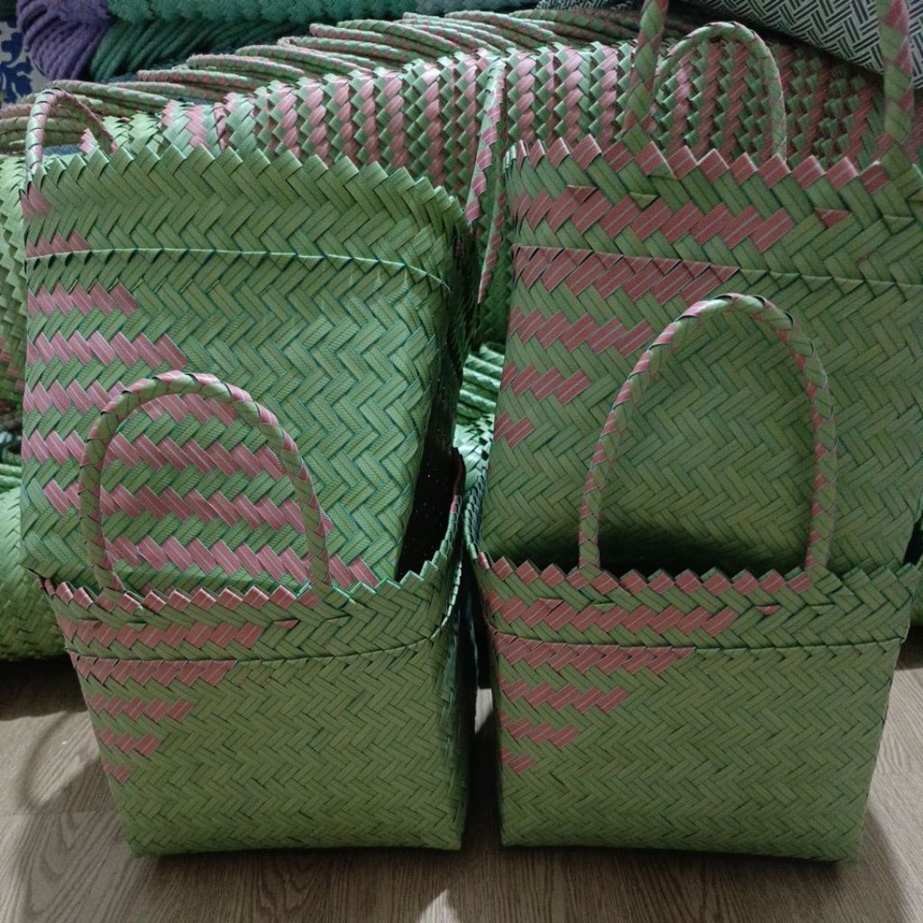 Tas berkat kotak,muat box nasi 20x20