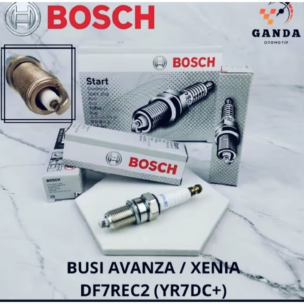 BUSI AVANZA XENIA RUSH TERIOS GRANDMAX LUXIO YR7DC+ DF7REC2 SPARK PLUG BOSCH ORIGINAL - 1pcs
