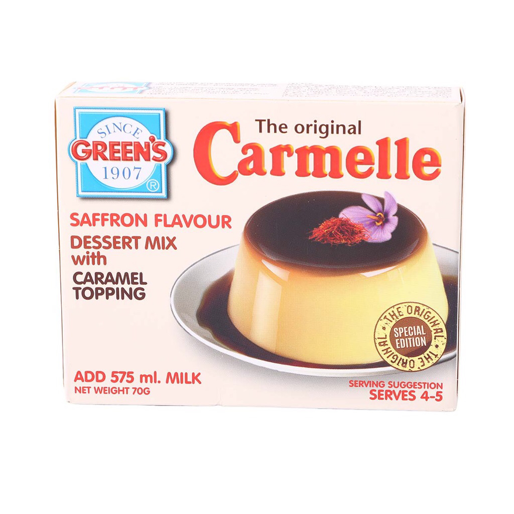 CARMELLE / FOSTER CLARKS PUDDING KARAMEL ORI SAUDI - CREME CARAMEL VANILLA CARDAMOM SAFFRON