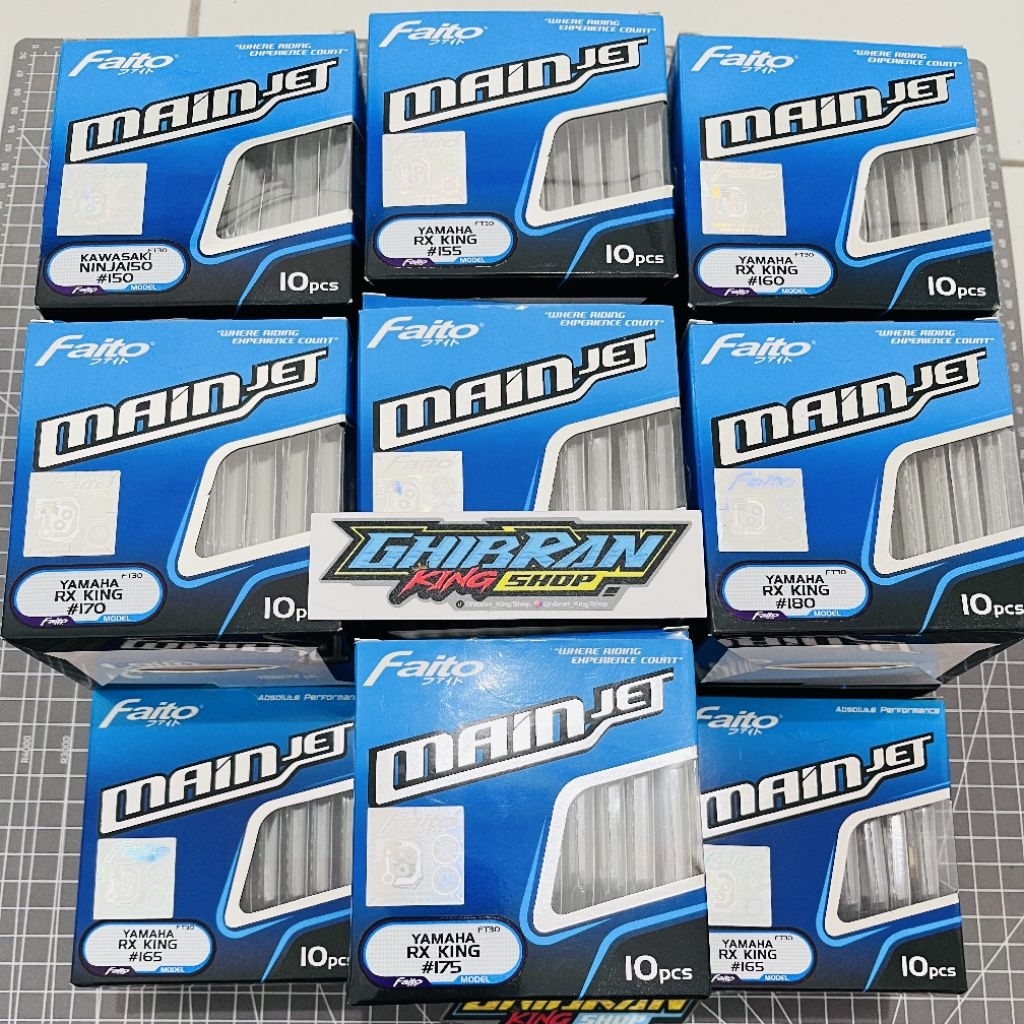 MAIN JET FAITO RX KING / RXS / RXZ / NINJA150 / SATRIA 2TAK / SCORPIO / BYSON ORIGINAL FAITO