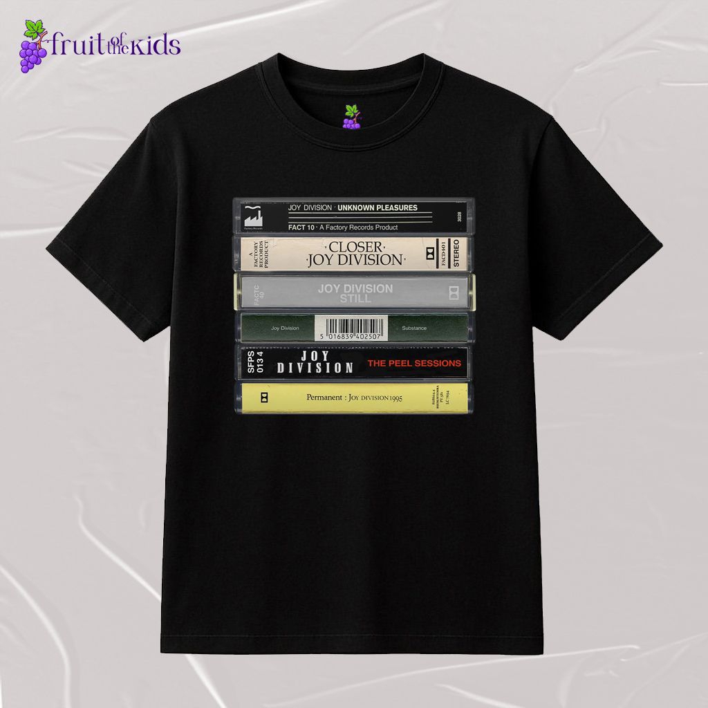 fruitofthekids kaos anak koleksi kaset pita Joy Division