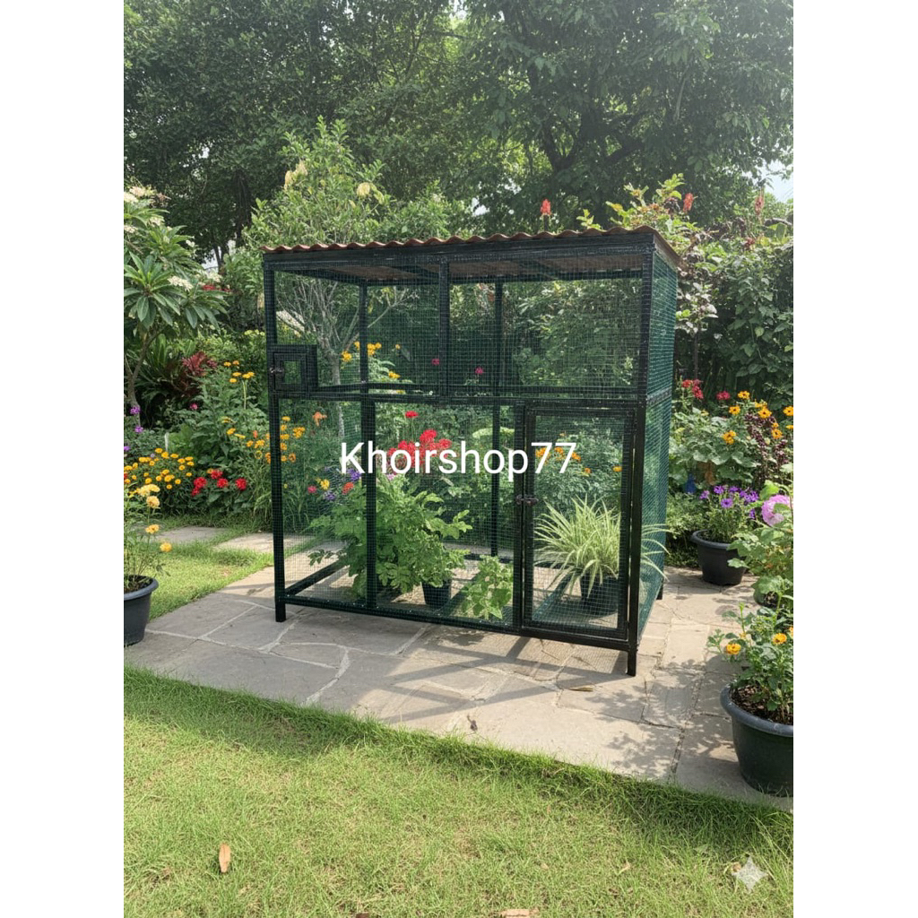 Aviary jumbo minimalis cocok untuk kebutuhan kandang ayam dan burung