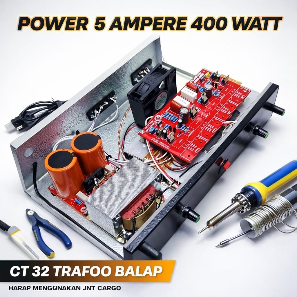 Power Amplifier Stereo 5A CT32 Rakitan Rapi 2 Final Toshiba