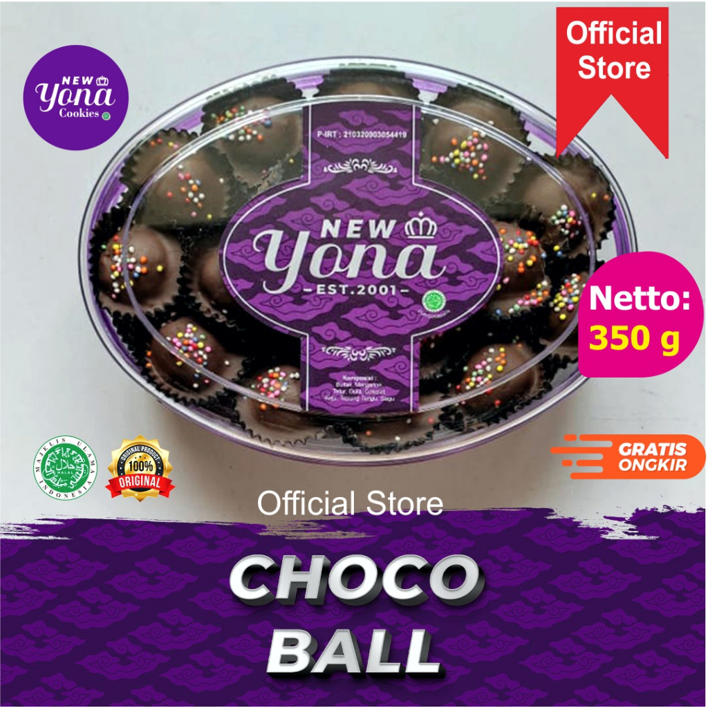 [Ready] Kue Kering Lebaran New Yona Cookies - Choco Ball