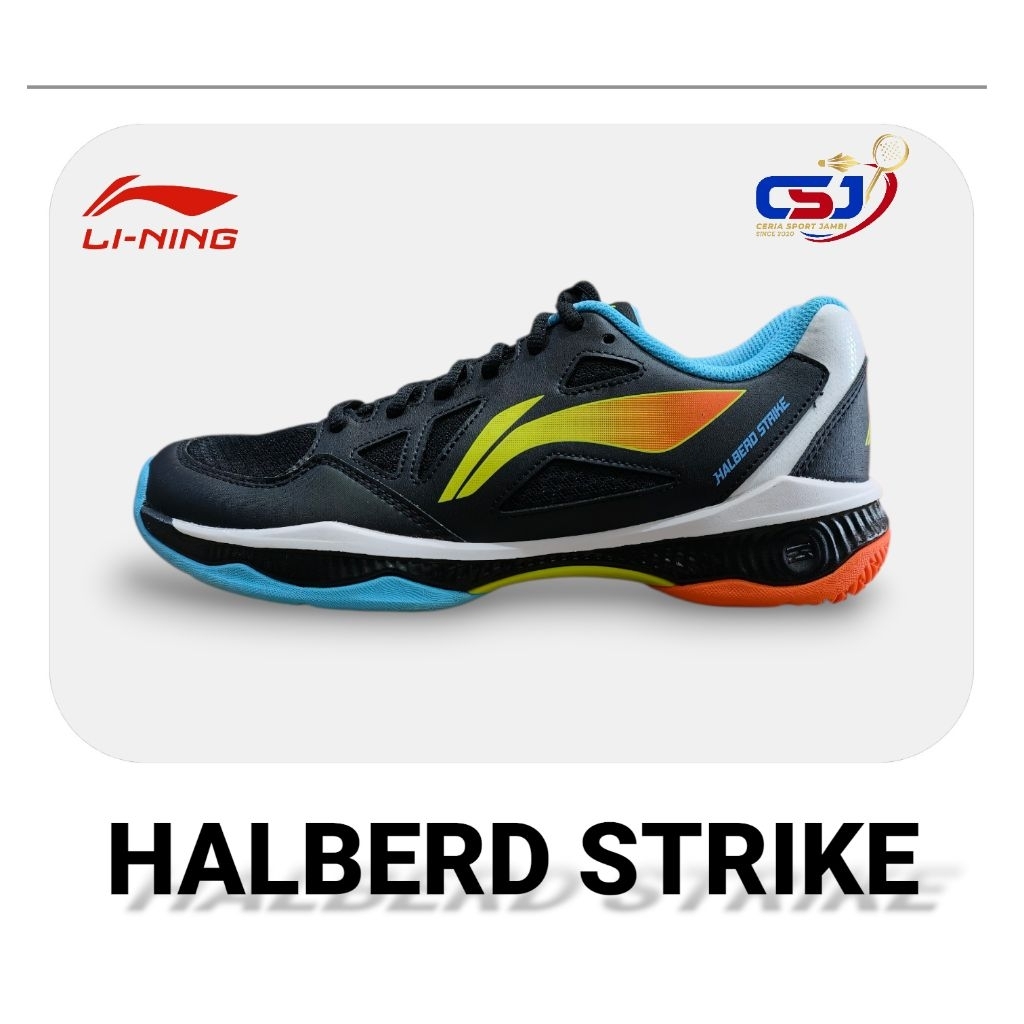 Sepatu Badminton LINING HALBERD STRIKE | Black/Standard White