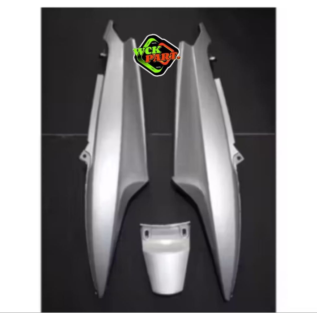 body belakang yamaha mio smile mio sporty warna silver