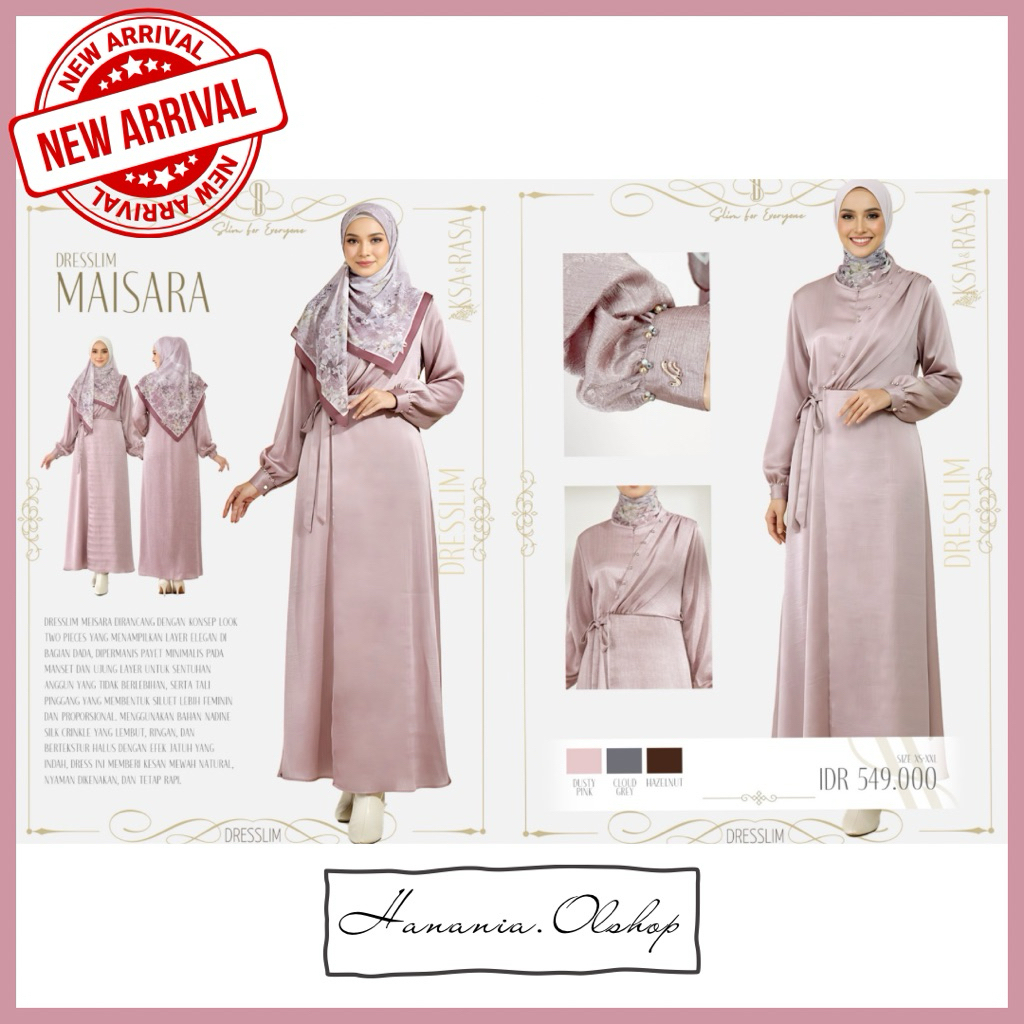 DISKON RABBANI - NEW ARRIVAL Dresslim Maisara Rabbani | dress shimmer | shimmer | gamis rabbani | ga