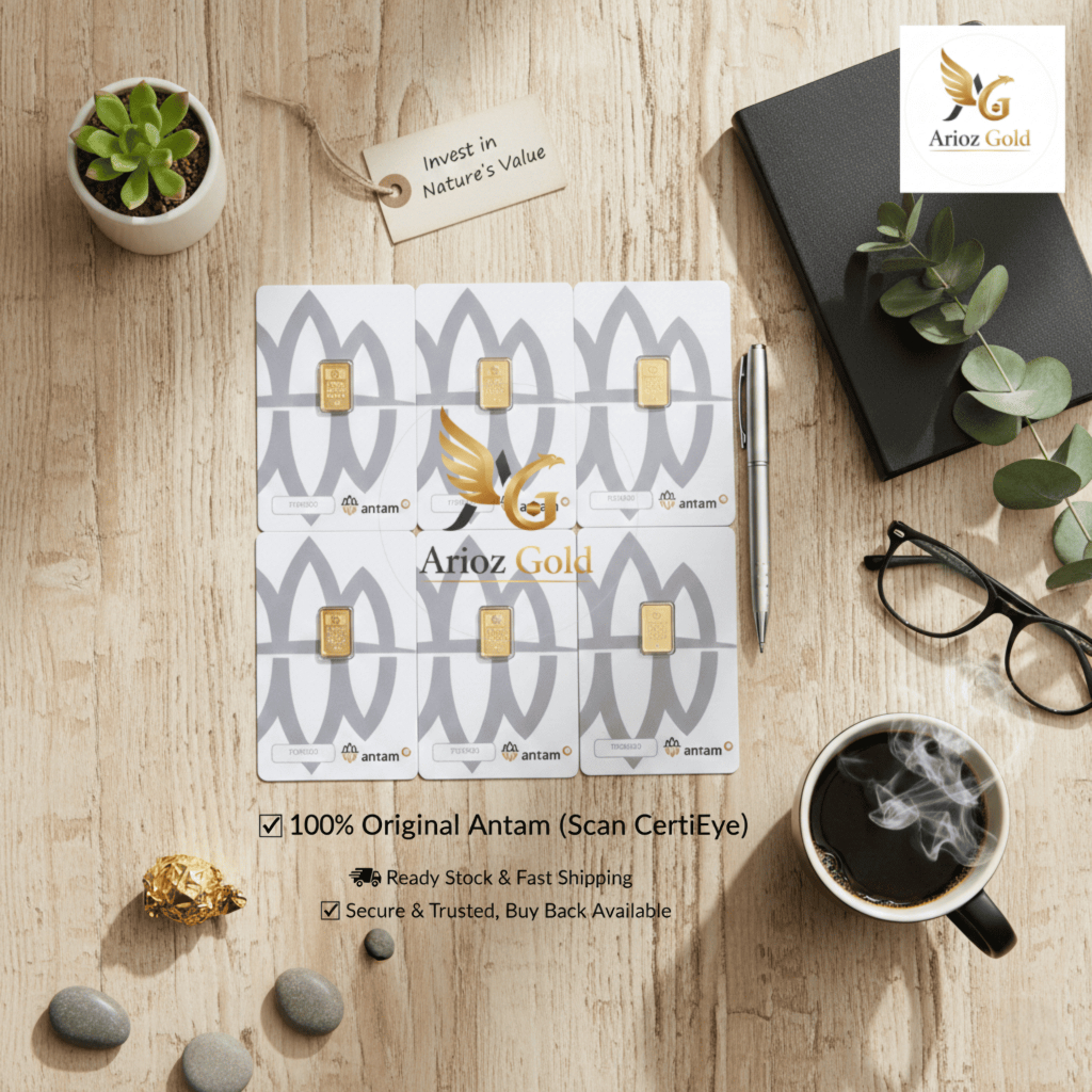 Emas Batangan Antam 1 Gr | Original Asli | CertyEye | Bisa Buy Back Tinggi