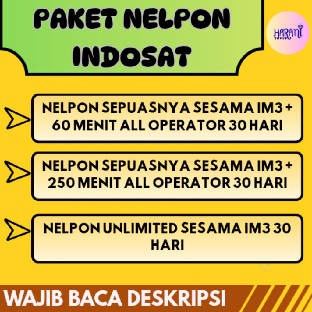 Paket NELPON INDOSAT | INDOSAT NELPON