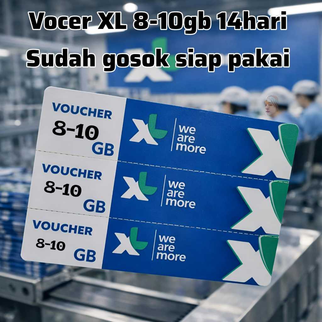 Voucher XL 8-10GB 14HARI Siap Gosok – Praktis & Anti Ribet KIRIM NOMER VOCER