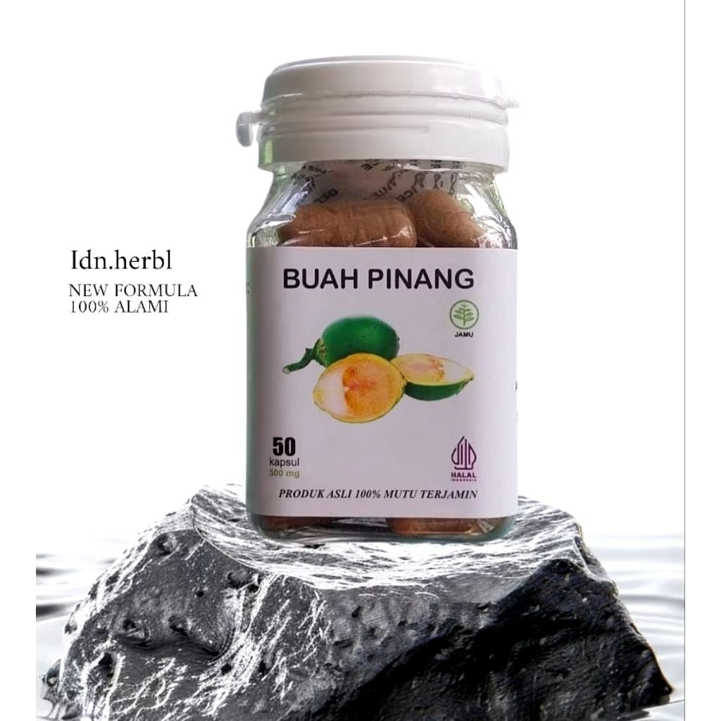 [COD PROMO] kapsul buah pinang muda 100% original isi 50 kapsul