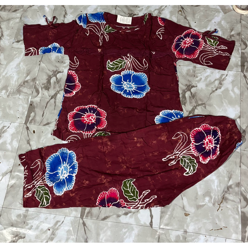 ONESET BATIK CAP MOTIF SUNAN SETELAN BATIK HANDMADE