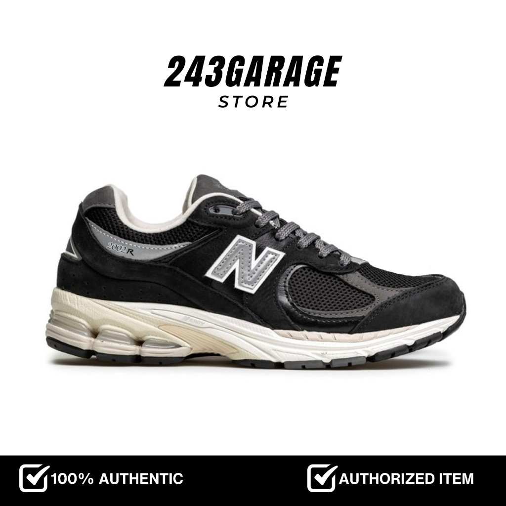 New Balance 2002R Vintage Black Castlerock (M2002RNC) Sneakers Resmi