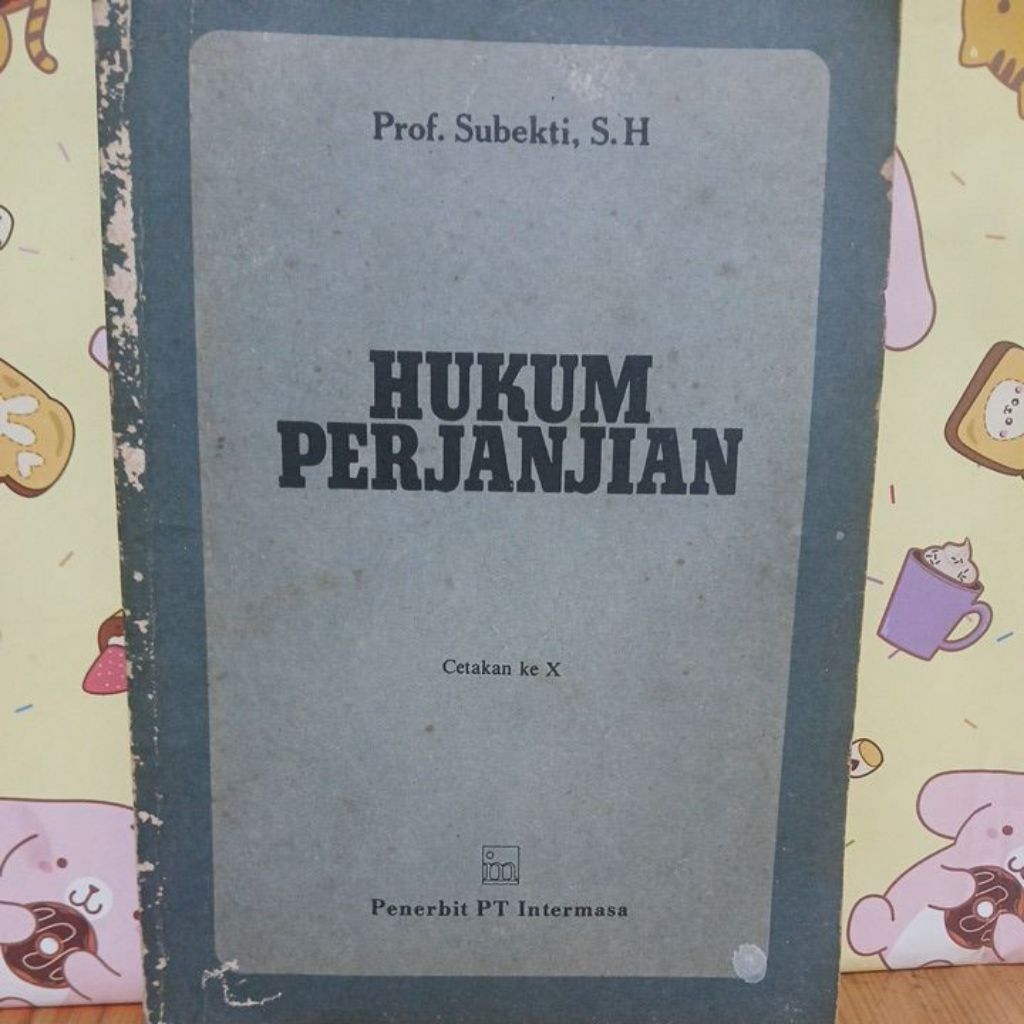 Hukum perjanjian by Prof.subekti. ASLI ORIGINAL