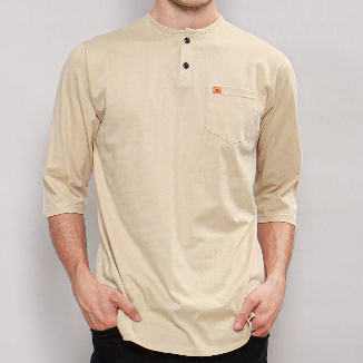 AL AIMER™ Kurta Kaos Basic Combed 24s | Kurta Lengan 3/4 | Kurta Premium |  Produksi Sendiri |