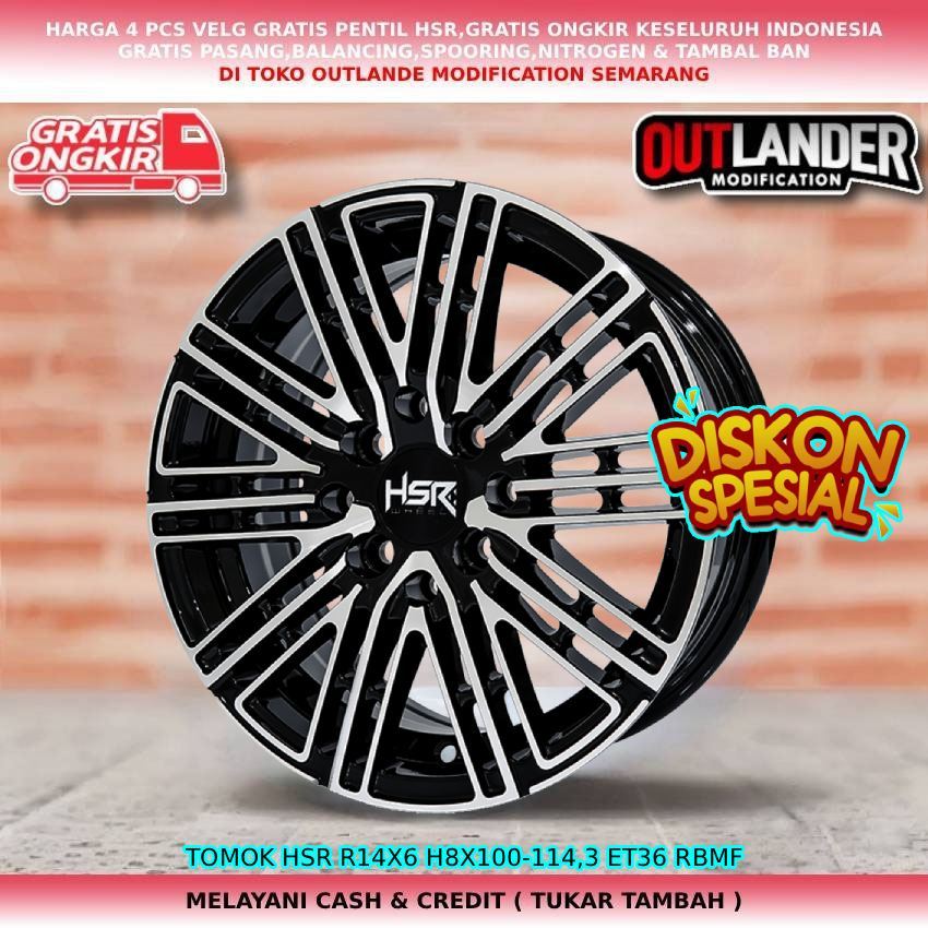 Velg mobil racing r14 cocok buat sigra| kijang| picanto dll hsr tomok r14