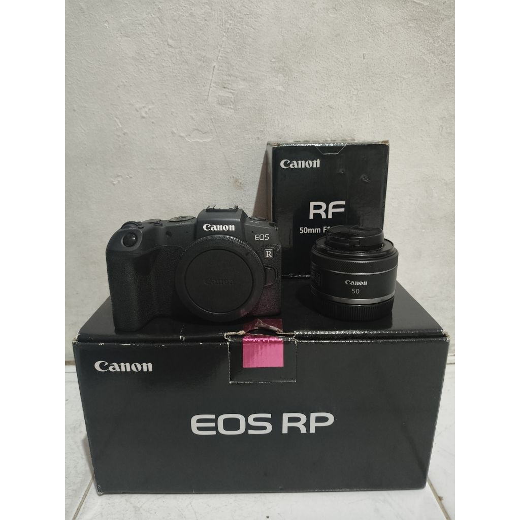 Canon eos rp + lensa rf 50 mm
