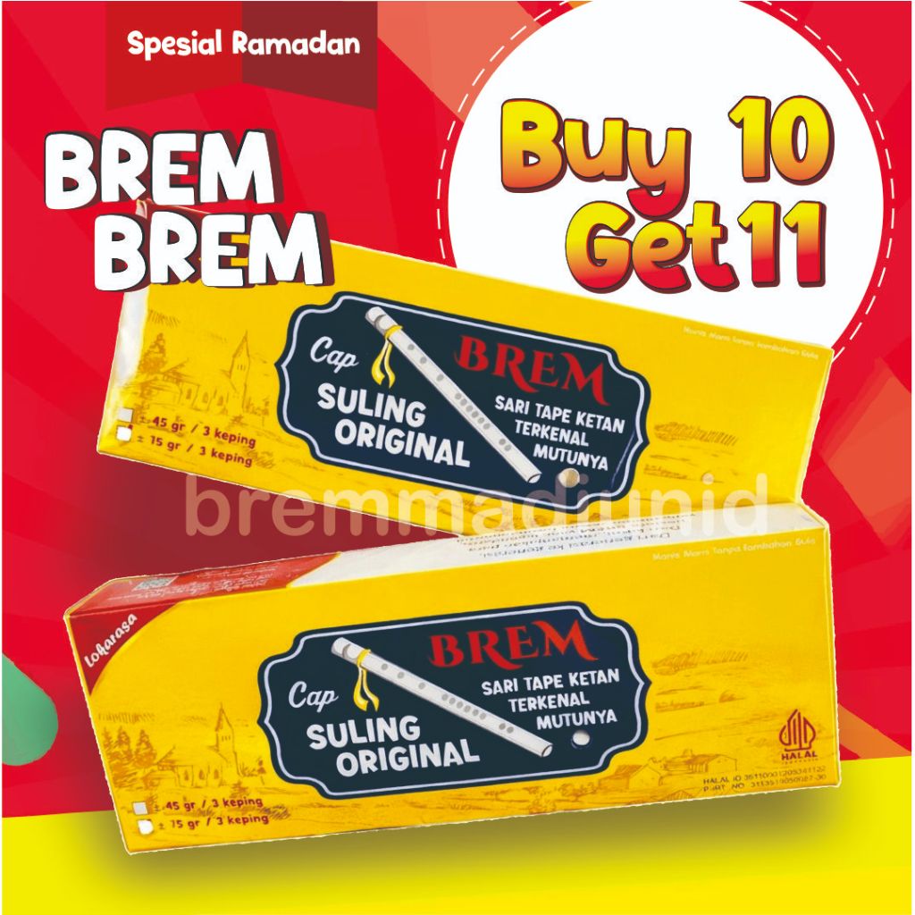 TERLARIS‼️ BREM SULING GADING isi 4 Batang | INDUSTRI BREM MADIUN ASLI | GROSIR
