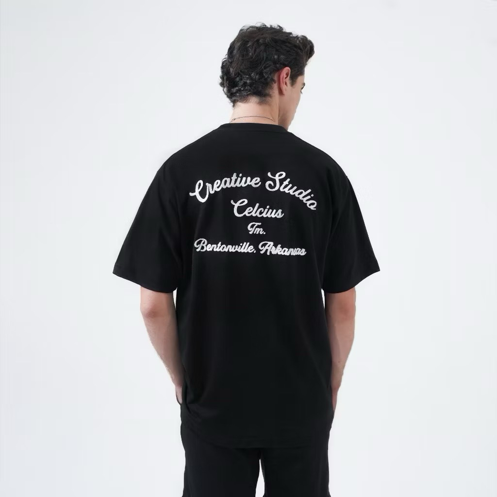 Kaos Distro Celcius Premium Hitam Bentonville T-shirt Pria Wanita
