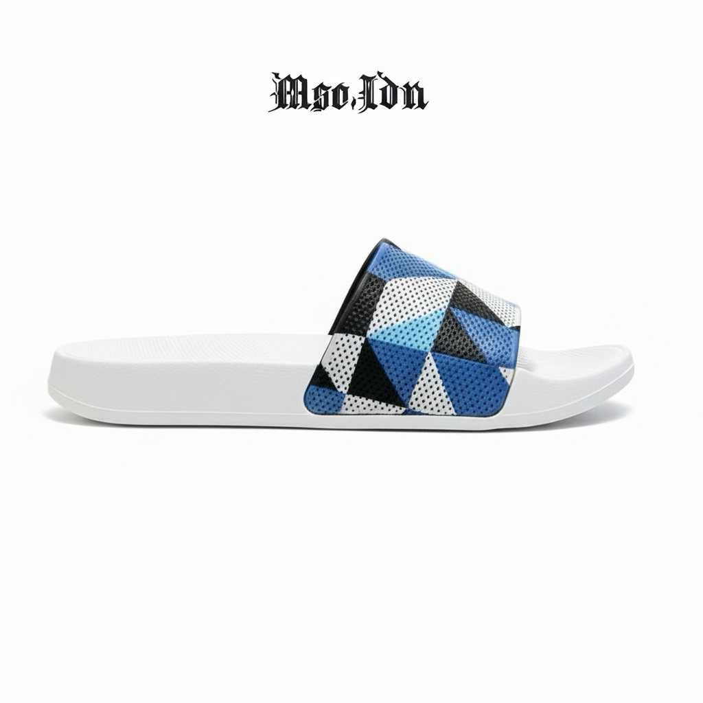 Sendal motif vector sendal pria upper jaring tanpa menggunakan lem sama sekali full karet