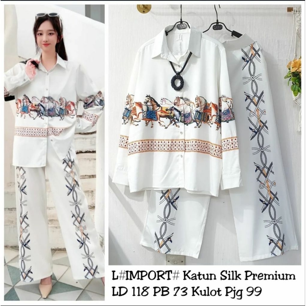 Real pic ORIGINAL Dan TERMURAH Stelan Zara Slik PREMIUM Butik / Stelan Jumbo slik PREMIUM Bangkok / 