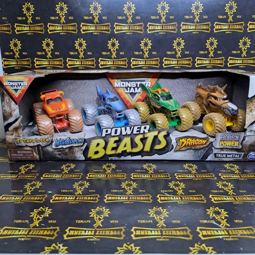 SPIN MASTER MONSTER JAM 1:64 MONSTER JAM EL TORO LOCO MONSTER JAM MEGALODON MONSTER JAM DRAGON MONST