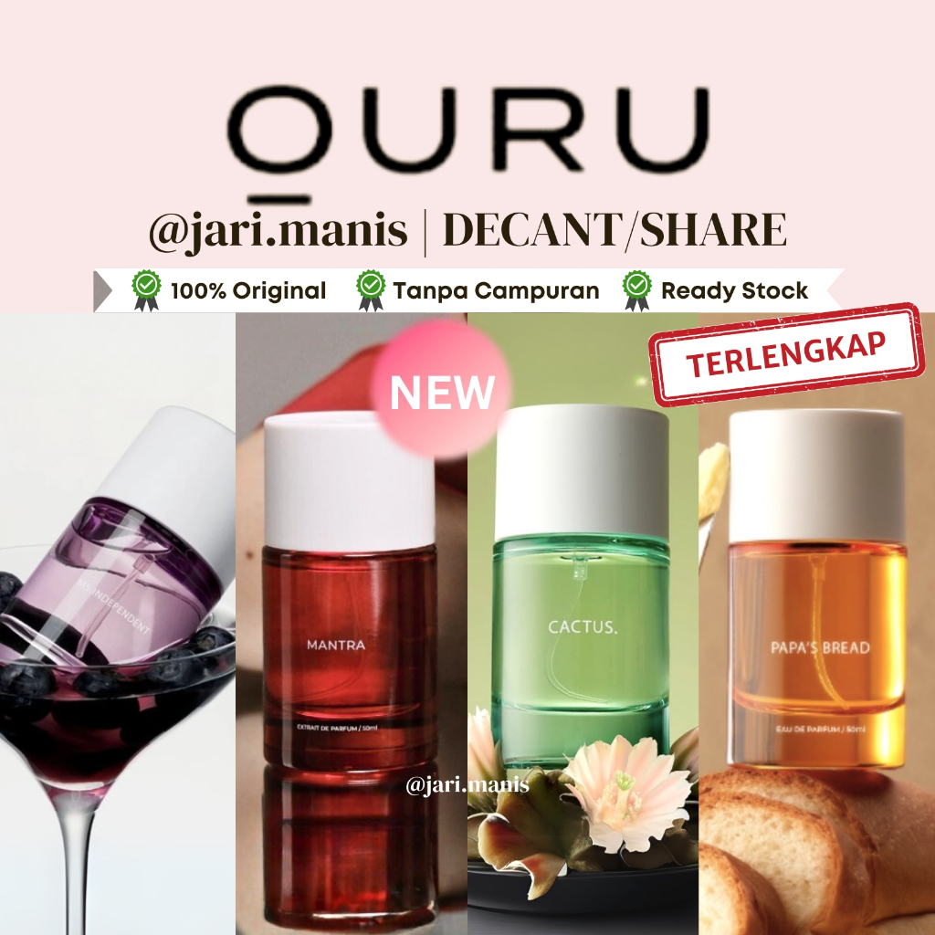 decant share Ouru Mantra Skin & Soul Cactus papa's bread ms independent jasmine warm w tester parfum