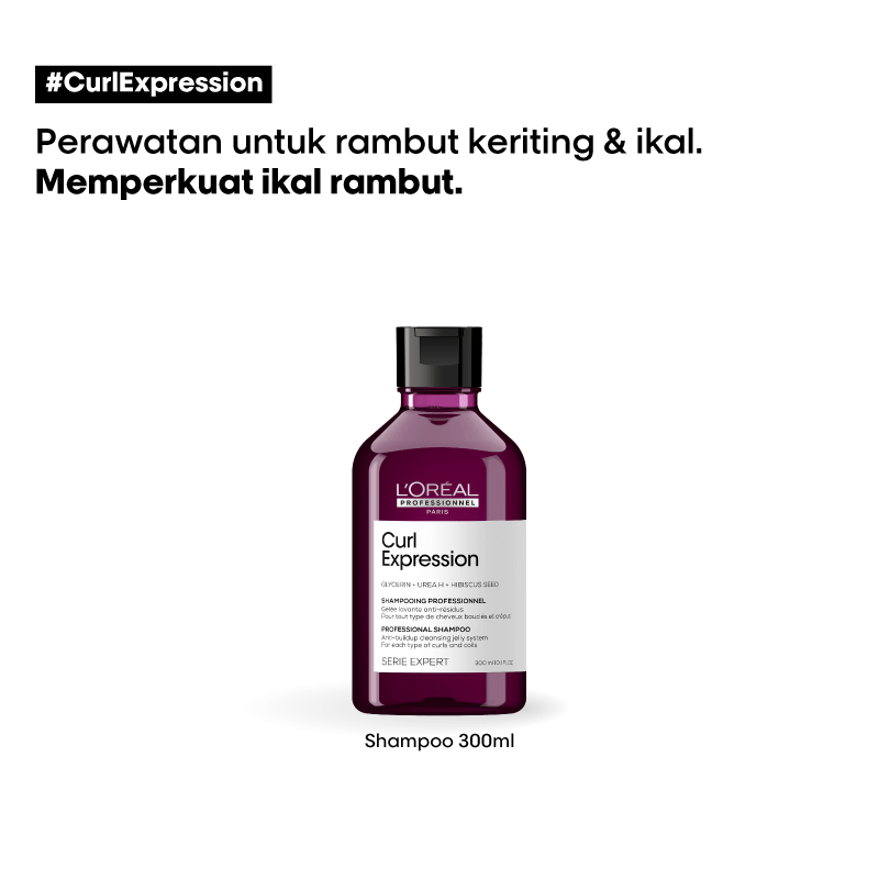 LOREAL SERIE EXPERT CURL EXPRESSION SHAMPOO 300ml Melembabkan Rambut Keriting