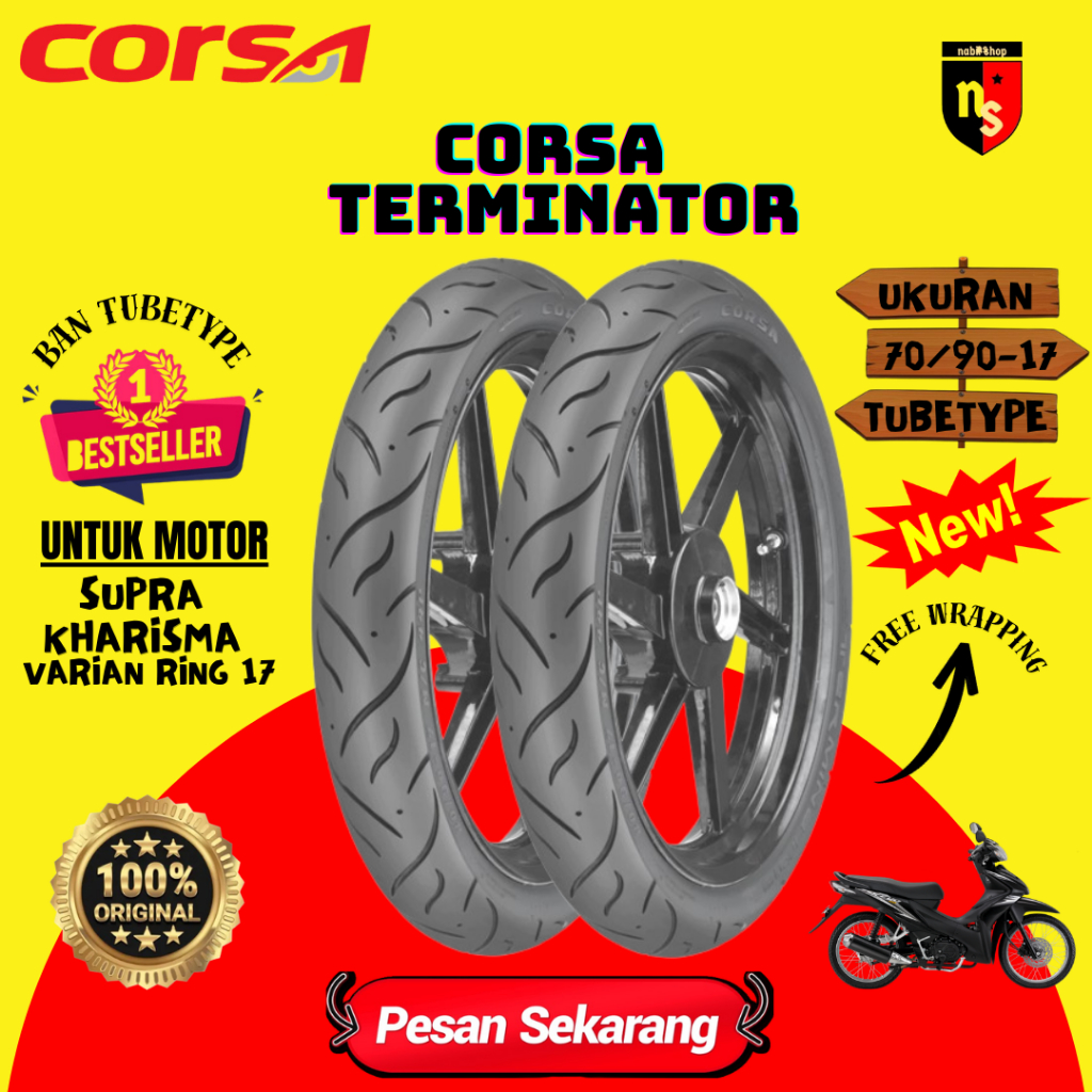 corsa Terminator 70/90-17 tube type