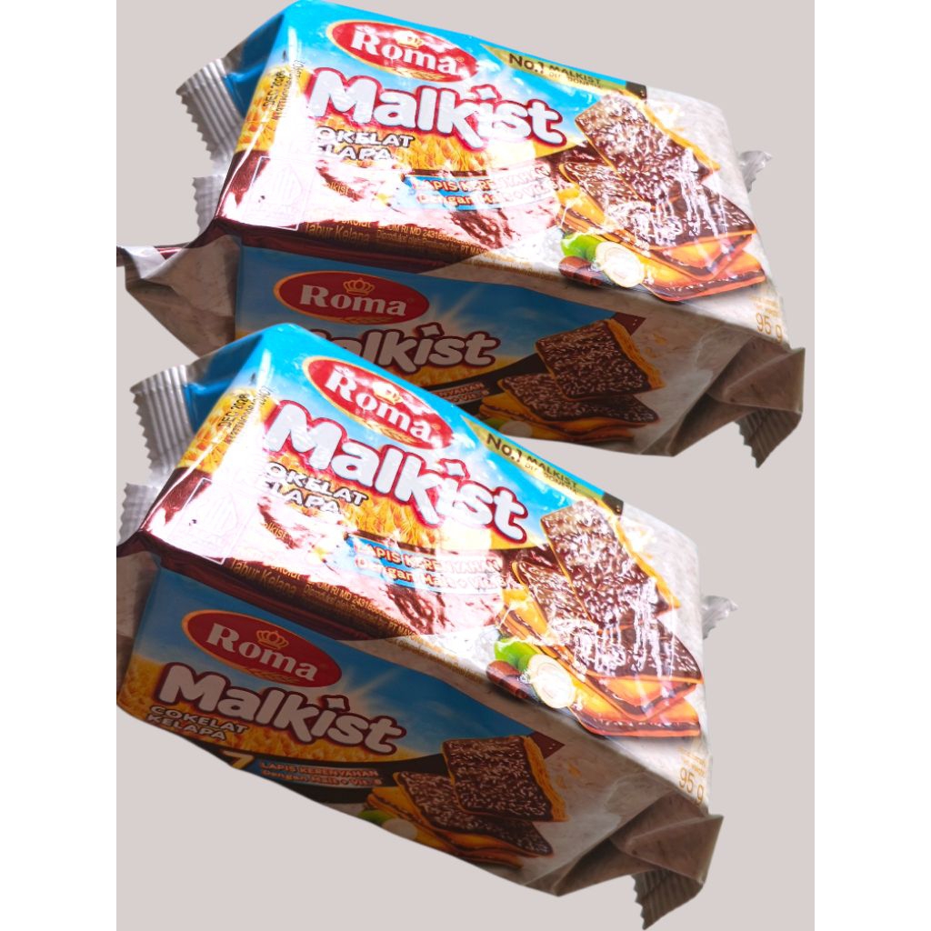 Biskuit Roma Malkist Coklat Kelapa 1 bungkus 95 gram