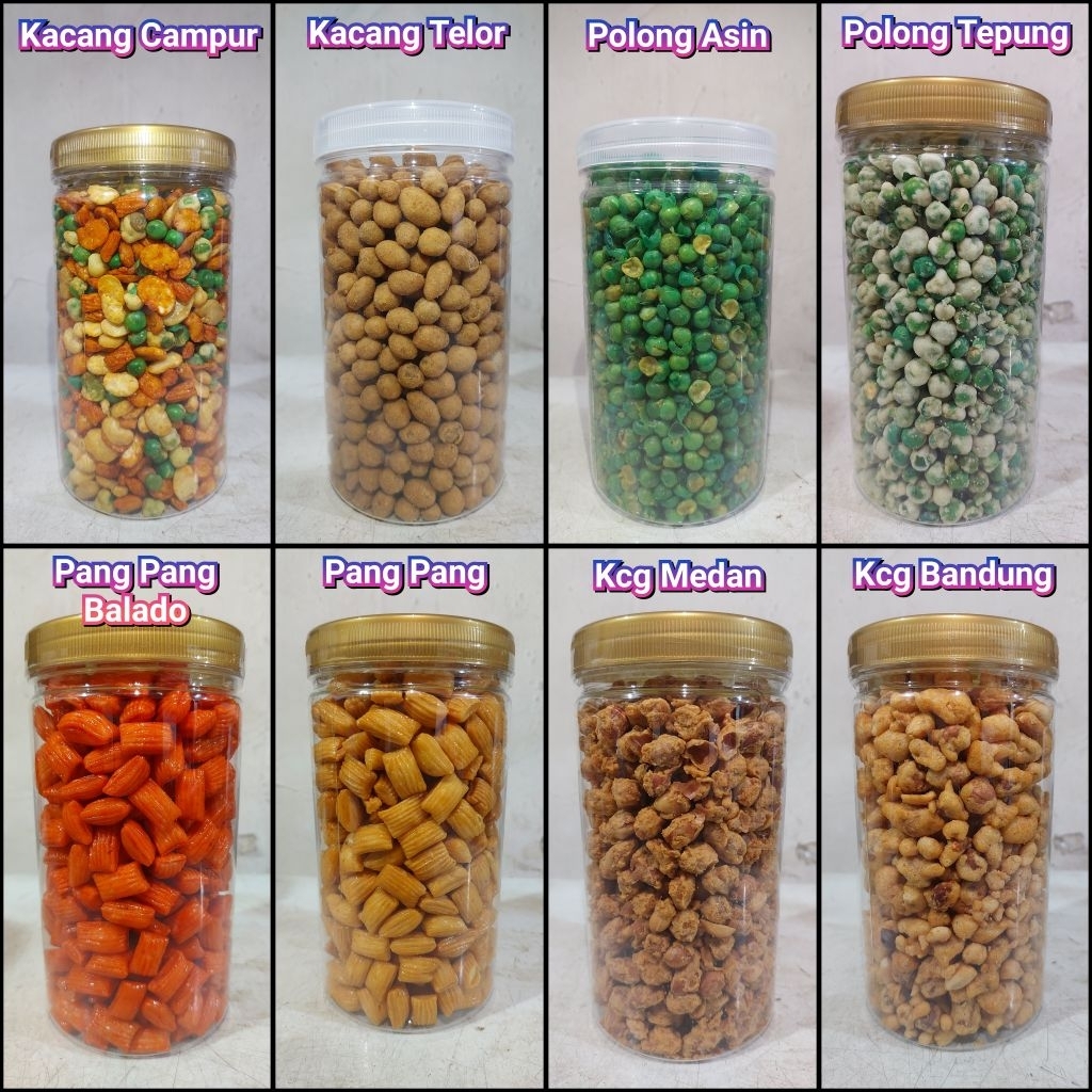 Aneka Snack Toples 1000 ML | Kacang Toples | Kue Kering