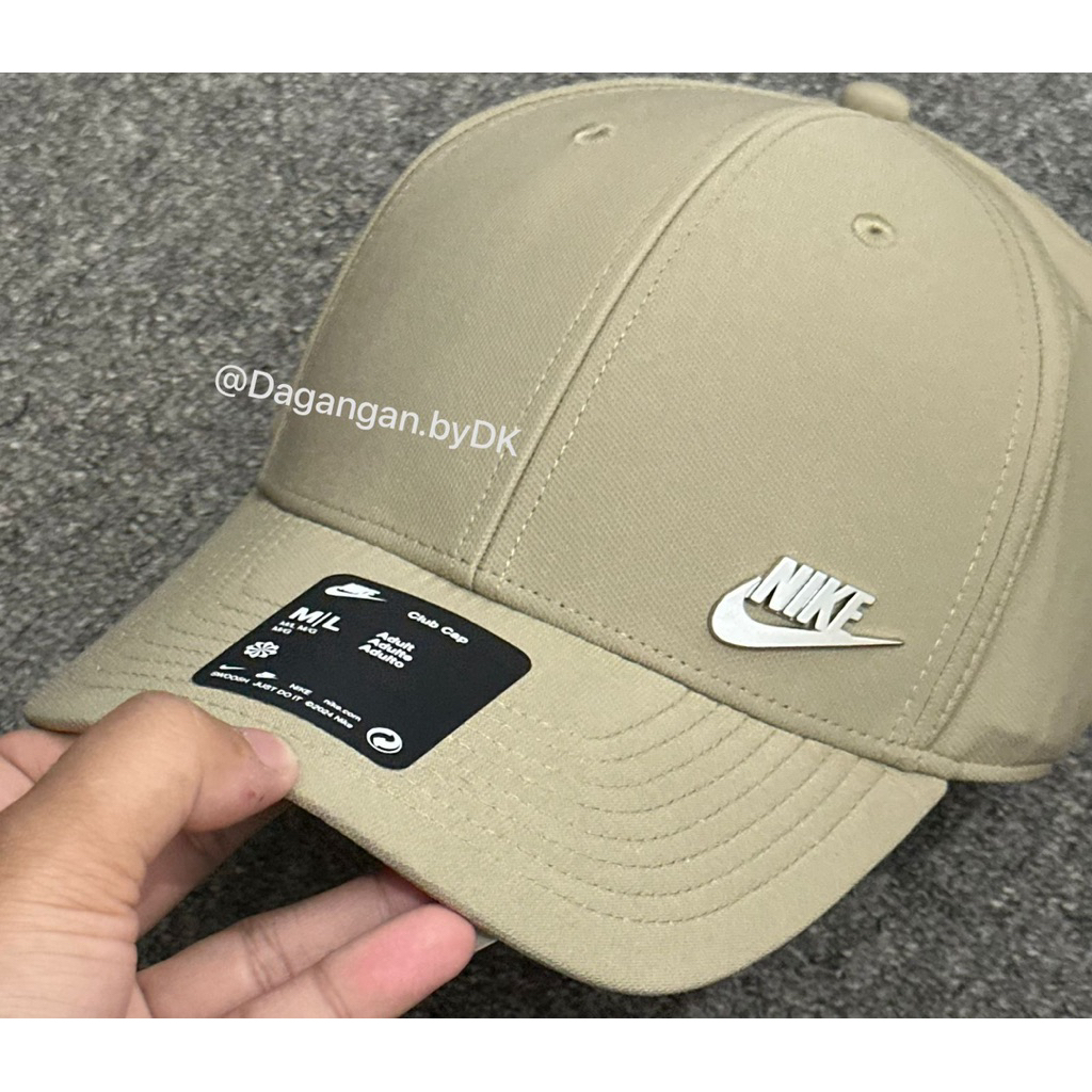Topi Nike Metal Cap Original 100% Dark Beige