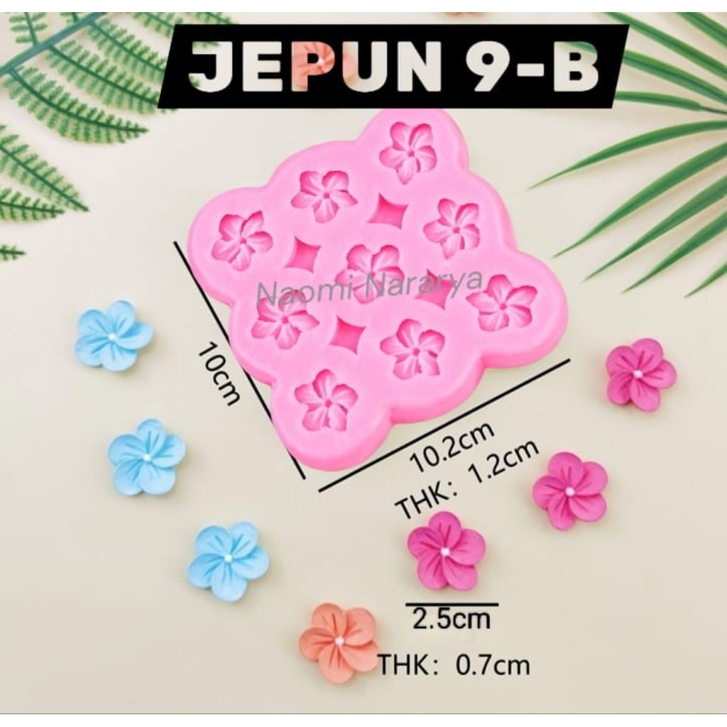 Cetakan bunga kamboja Kamboja  9B Naomi Cetakan Silikon Puding