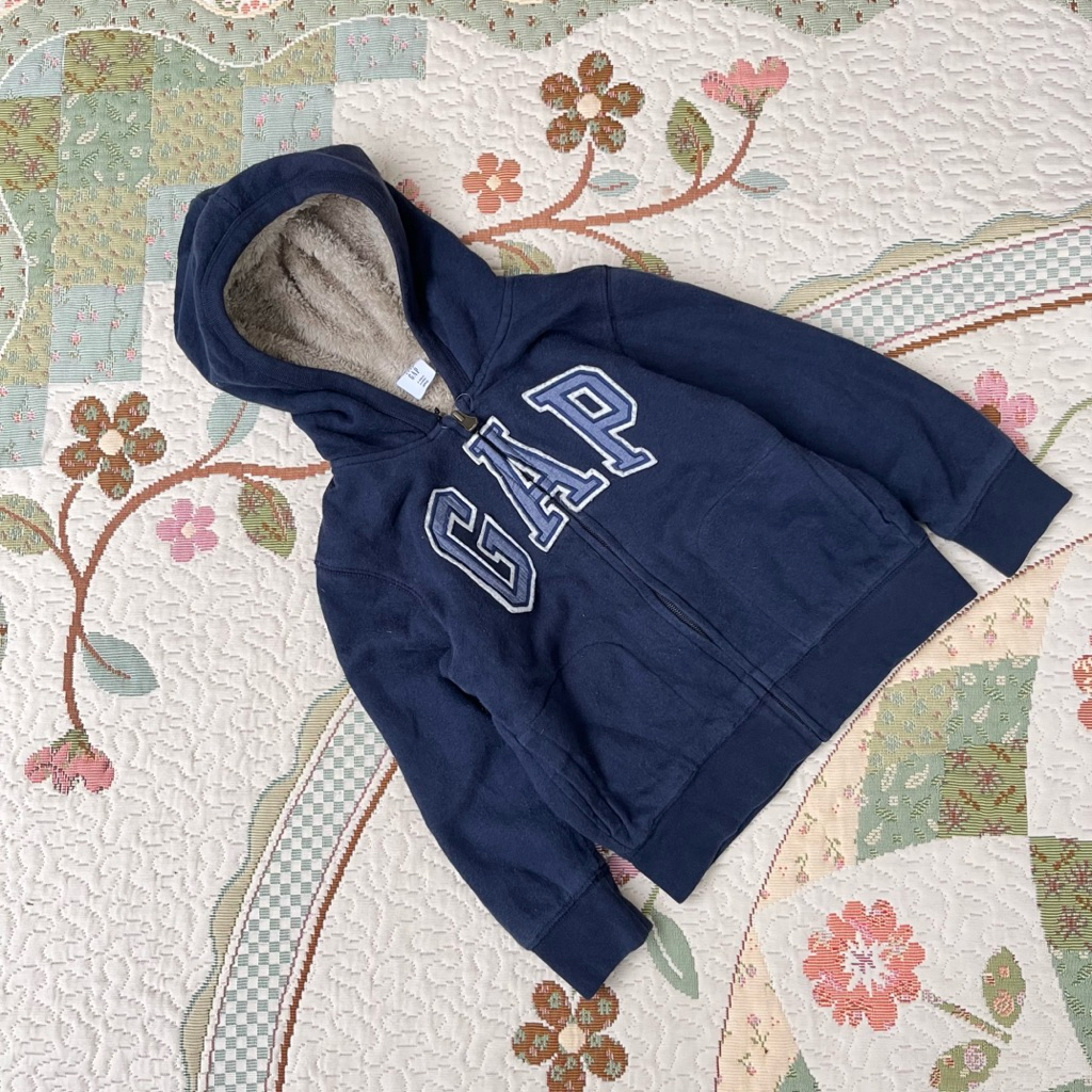 hoodie anak ga navy sherpa hangat cakep