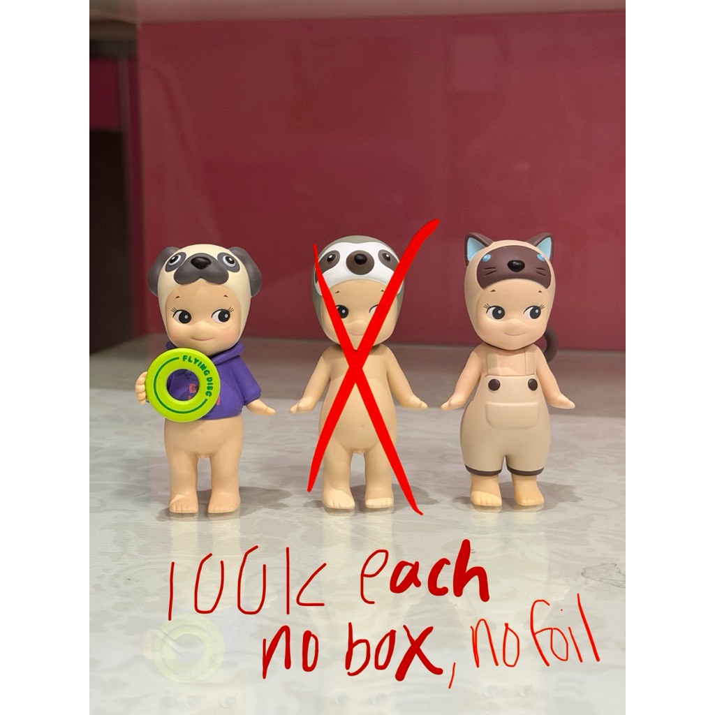 preloved sonny angel cat life siamese dog time pug animal series refined sloth vol.1