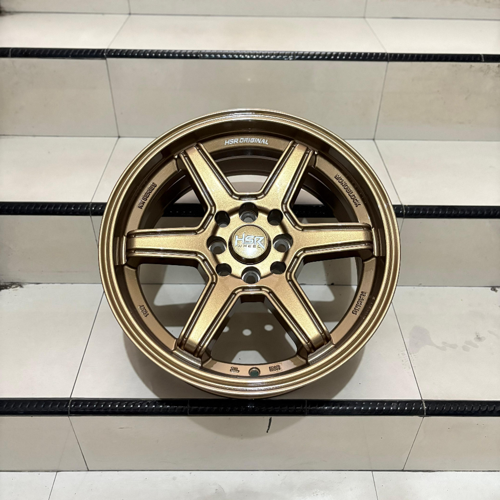 Hsr wheel velg racing jdm model te37 ring 16 hsr minas double pcd 4x100 4x114 et 42 coffee bronze